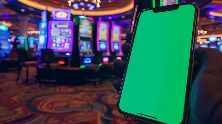 Antarmuka permainan slot kera77 di perangkat seluler